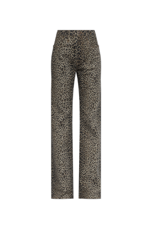 Animal print trousers