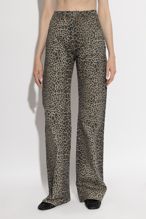 R13 Pantaloni cu motiv animalier