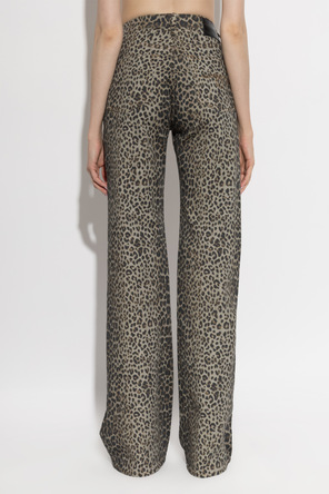 R13 Pantaloni cu motiv animalier