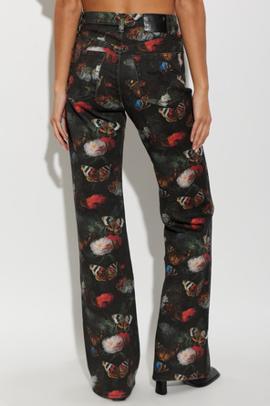 R13 Trousers with print