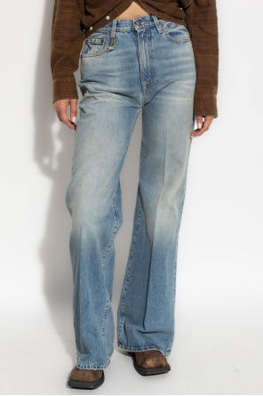 R13 Jeans mit ausgestelltem Bein