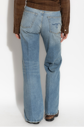 R13 Jeans mit ausgestelltem Bein
