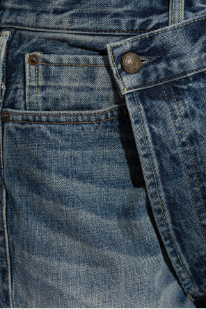 R13 Jeans with rolled-up cuffs