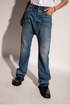 R13 Paint-splattered jeans