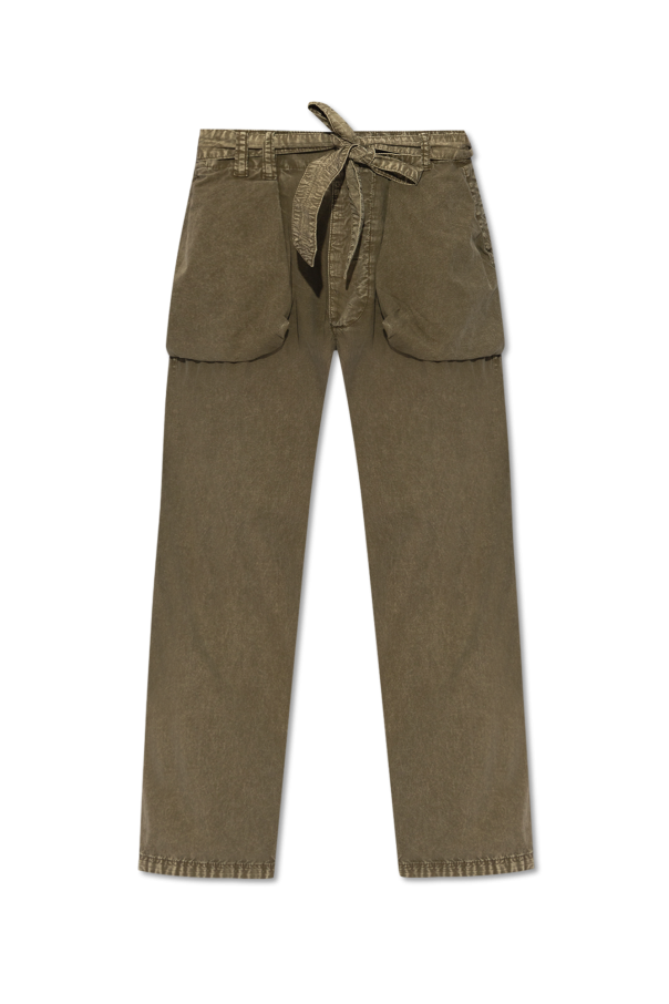 R13 Spodnie z szerokimi nogawkami