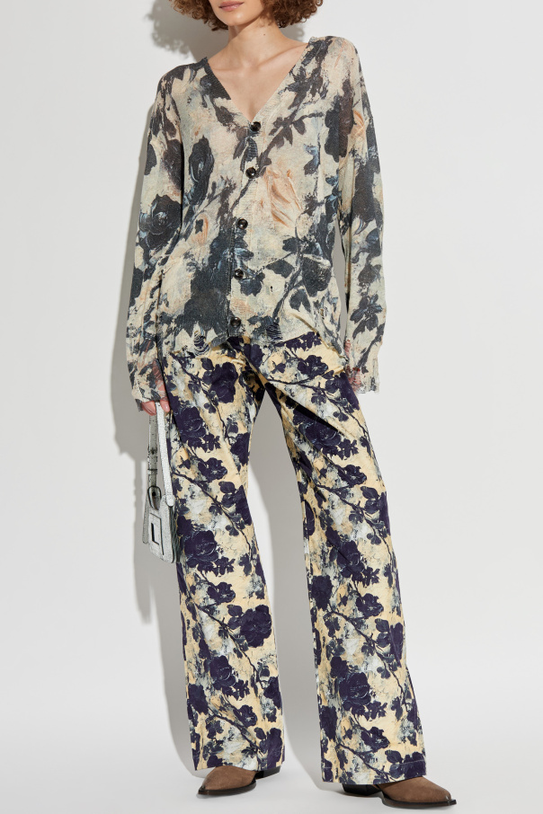 R13 Floral print trousers