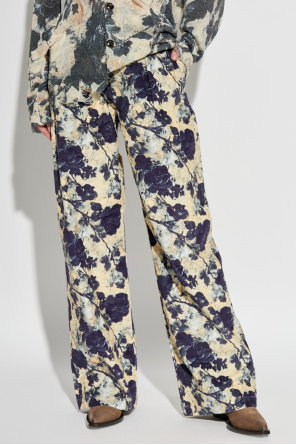 R13 Floral print trousers