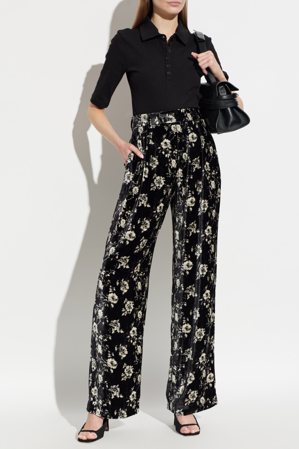 R13 Pantalones con estampado floral