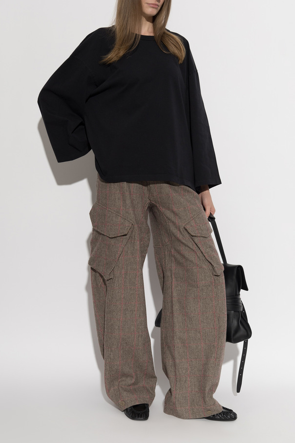 R13 Wool 'cargo' trousers