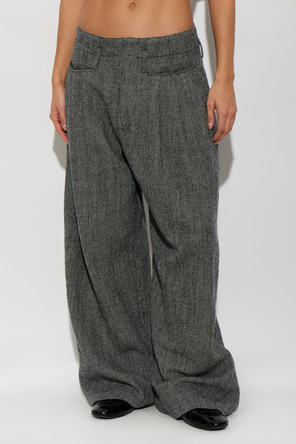 R13 Wide-leg wool trousers