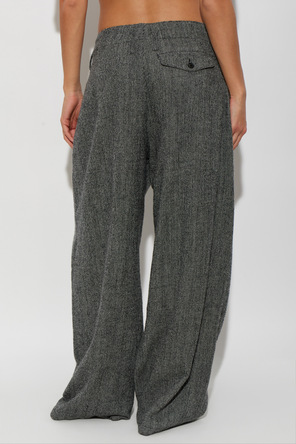R13 Wide-leg wool trousers