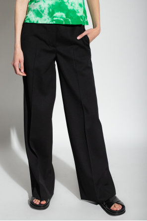 Proenza Schouler Wool pleat-front trousers