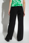 Proenza Schouler Wool pleat-front green trousers