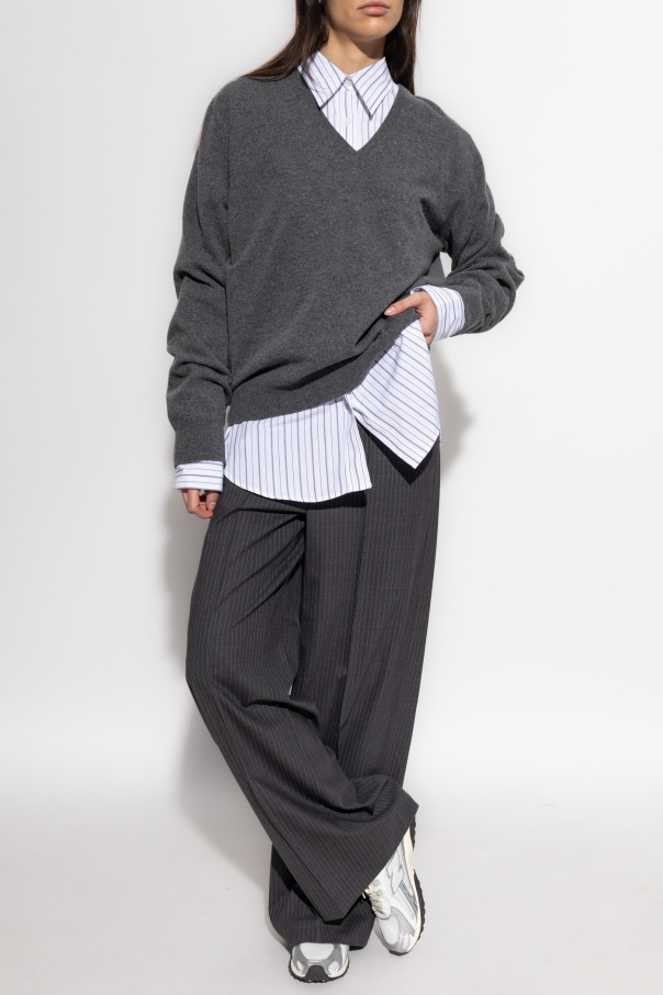 Rag & Bone  Bügelfaltenhose mit Nadelstreifenmuster