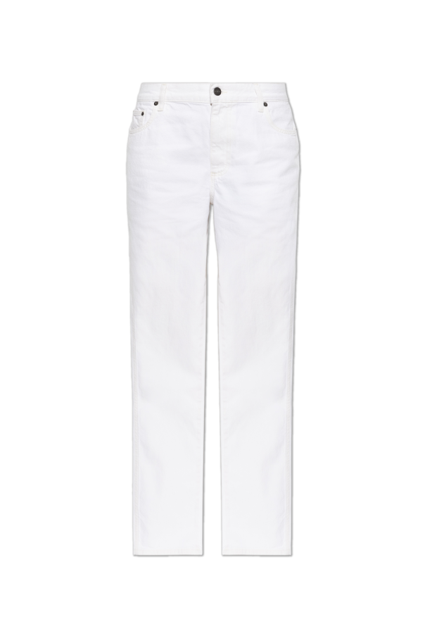Jeans with logo appliqué od Matteau