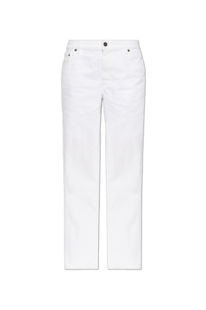 Jeans with logo appliqué