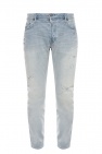 AllSaints BLUE ‘Rex’ jeans with raw edge