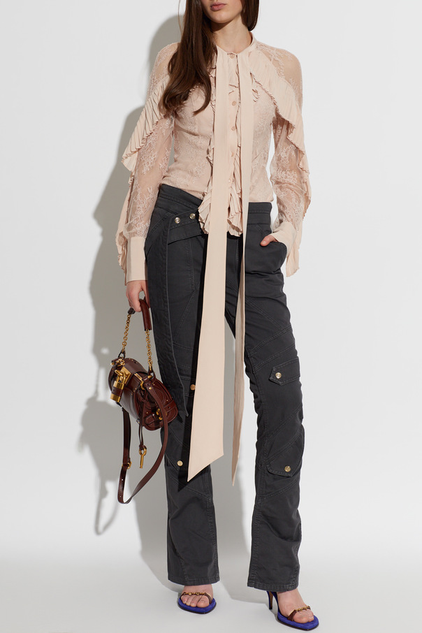 Blumarine Jeansy z rozszerzanymi nogawkami