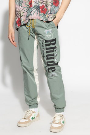 Rhude trousers Mom with logo