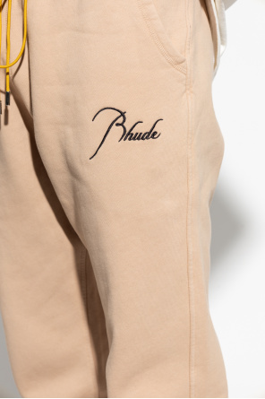 Rhude Plus new balance essentials shorts mit gestapeltem logo