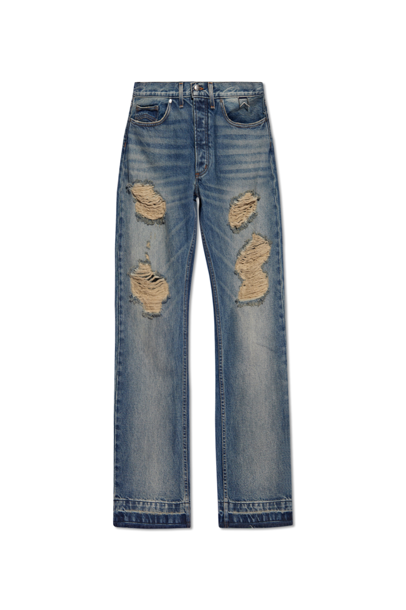 Rhude Basic Distressed Mini Jean Short