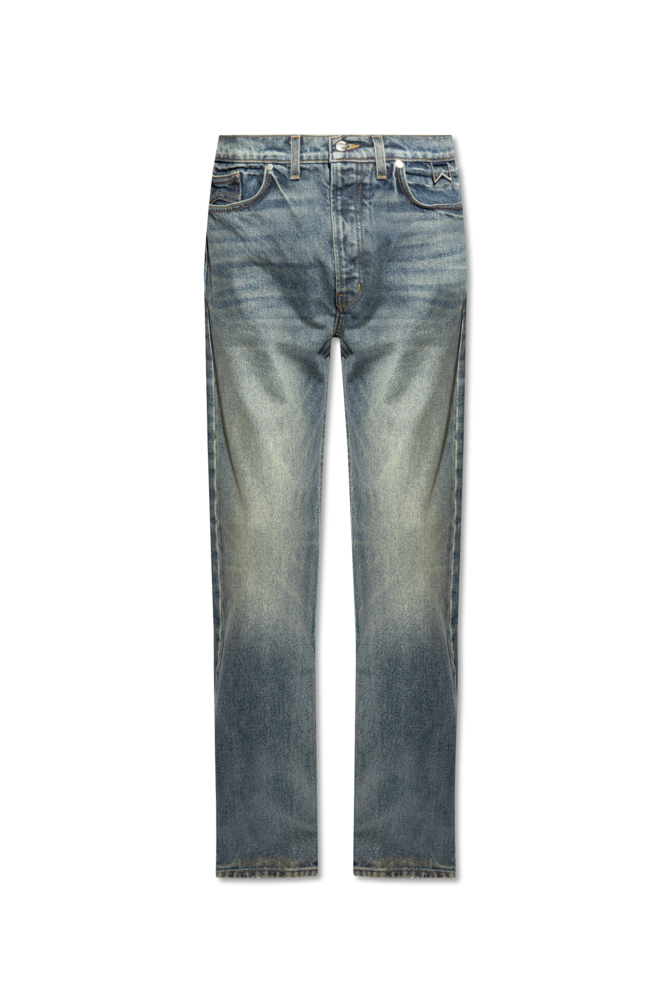 Rhude Calça Jeans Lança Perfume Skinny Nix Azul