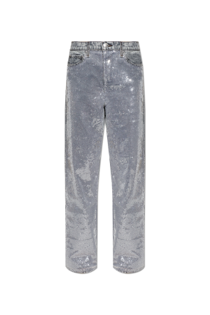 Jeans with shimmering sequins