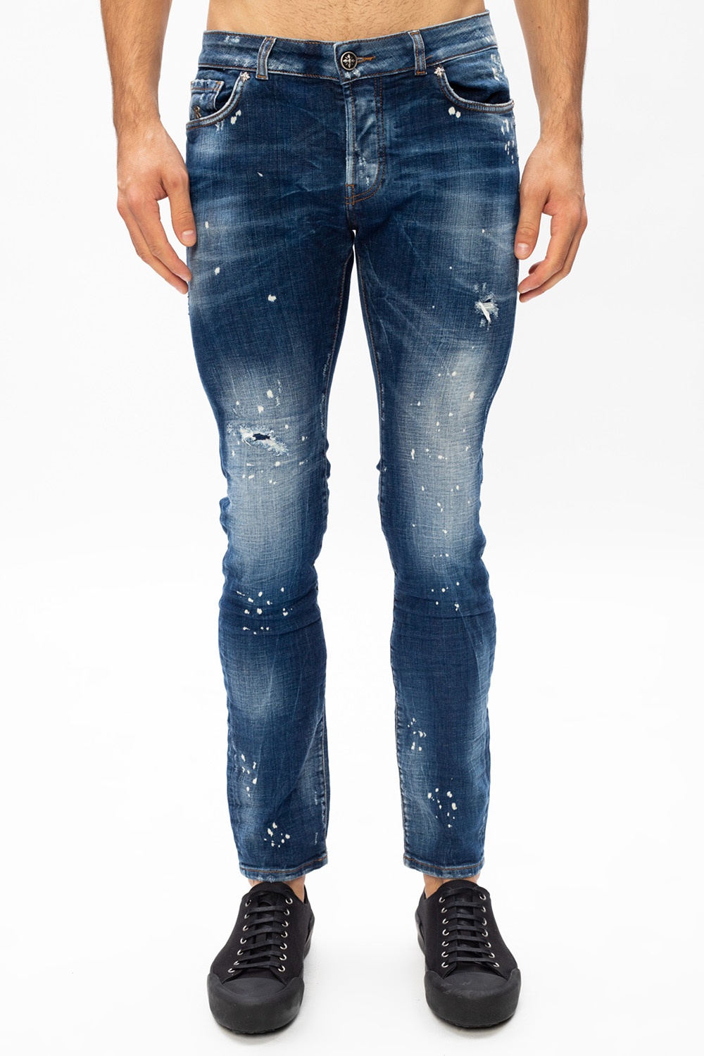 John Richmond 'Iggy' stonewashed jeans 