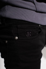 John Richmond Short dress Open weave Long sleeves Back zipper closure Snap-button closure