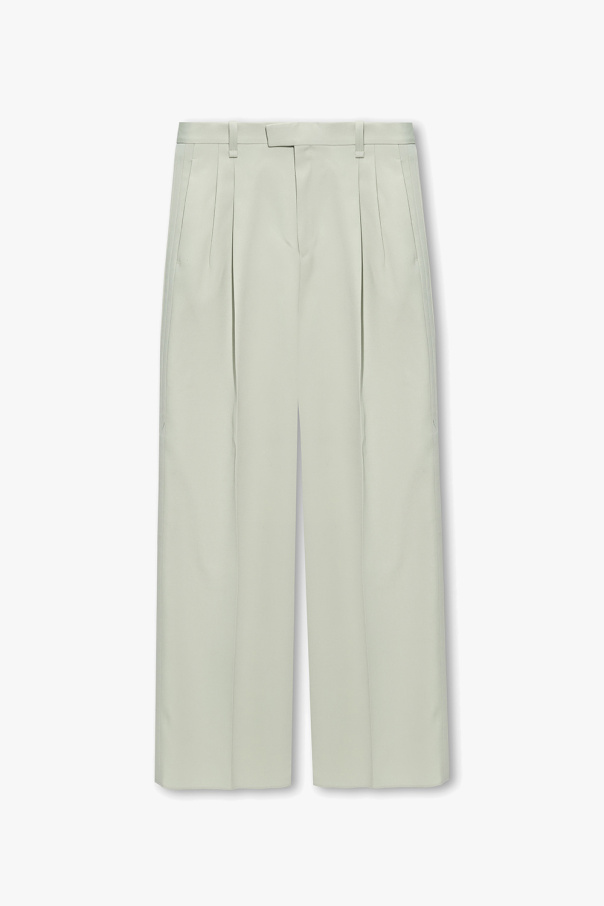 Lanvin Wool pleat-front trousers