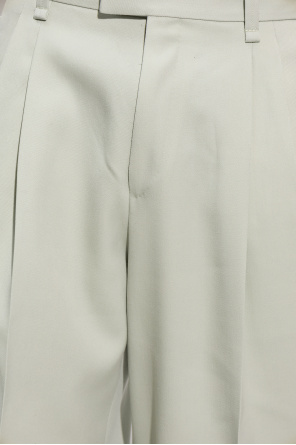 Lanvin Wool pleat-front trousers
