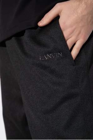 Lanvin trousers Biker with snap closures