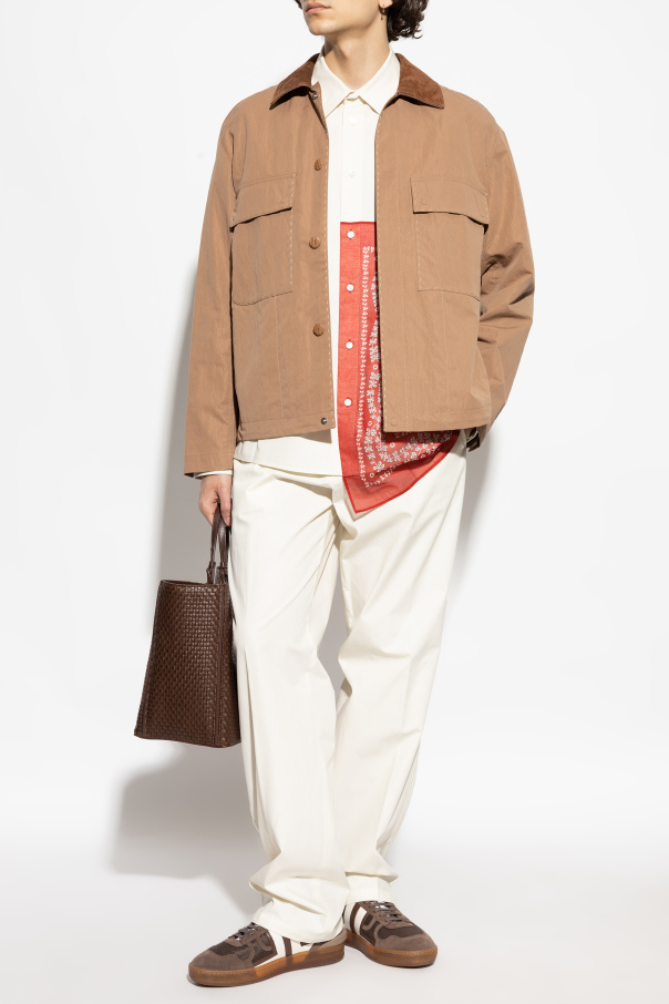 Lanvin Pantalones de algodón de corte holgado