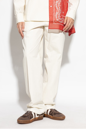 Lanvin Pantalones de algodón de corte holgado