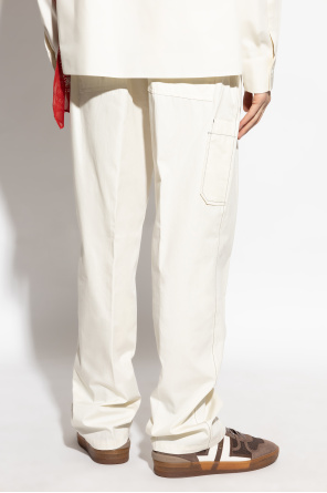 Lanvin Pantalones de algodón de corte holgado