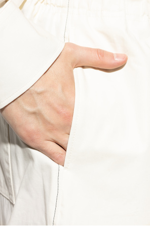 Lanvin Pantalones de algodón de corte holgado