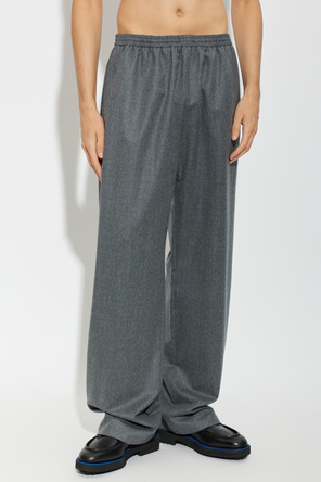 Lanvin Vlnené nohavice s pukom