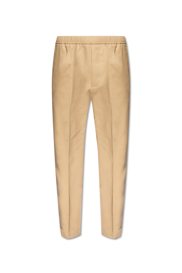 Cotton pleat-front trousers od Lanvin