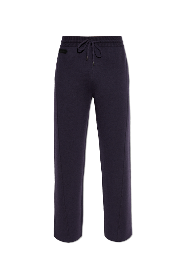 Lanvin Wool Pants with Logo