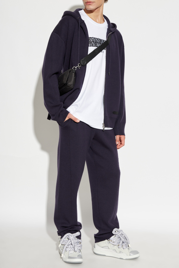 Lanvin Wool Pants with Logo