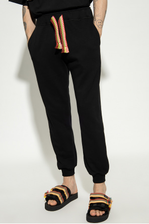 Lanvin DONDUP corduroy high-waisted cropped pants