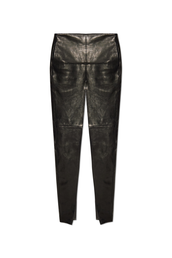 Leather skirt `Sliced` od Rick Owens