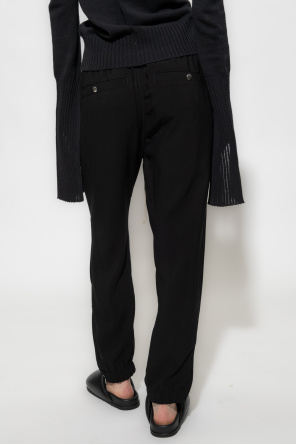 Rick Owens trousers Logo with zippers