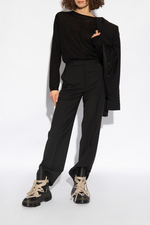 Rick Owens ‘Dietrich’ wool moschino trousers