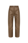 Rick Owens BROWN Leather pants Detroit
