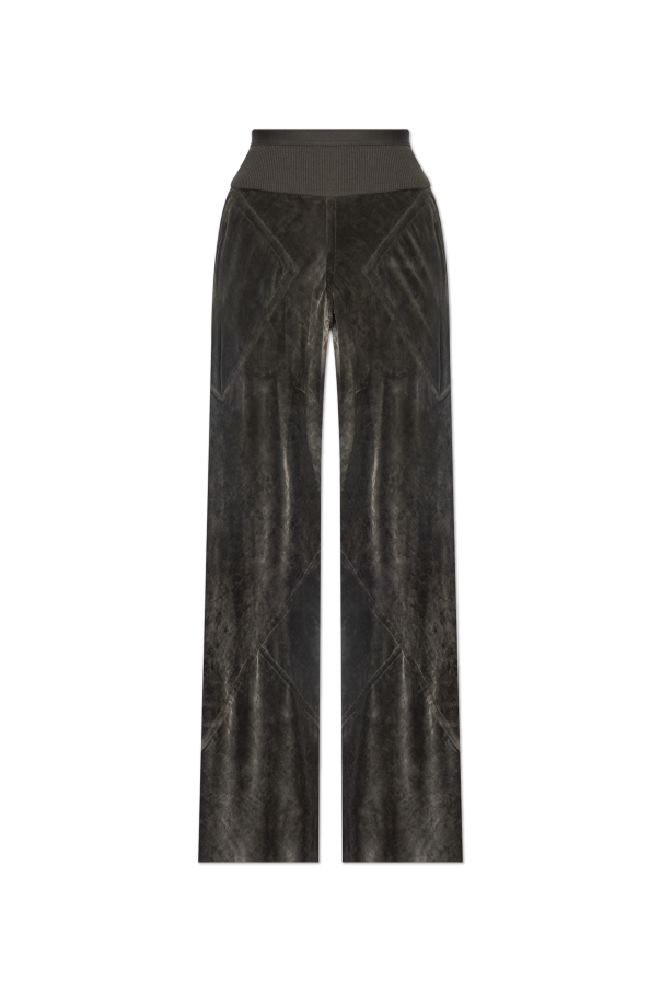 Velvet wide-leg trousers od Rick Owens
