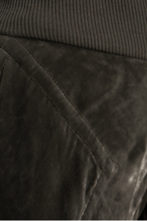 Rick Owens Aksamitne spodnie z szerokimi nogawkami
