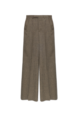 Wool wide-leg trousers