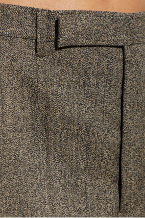 Rick Owens Pantalones de lana de pierna ancha