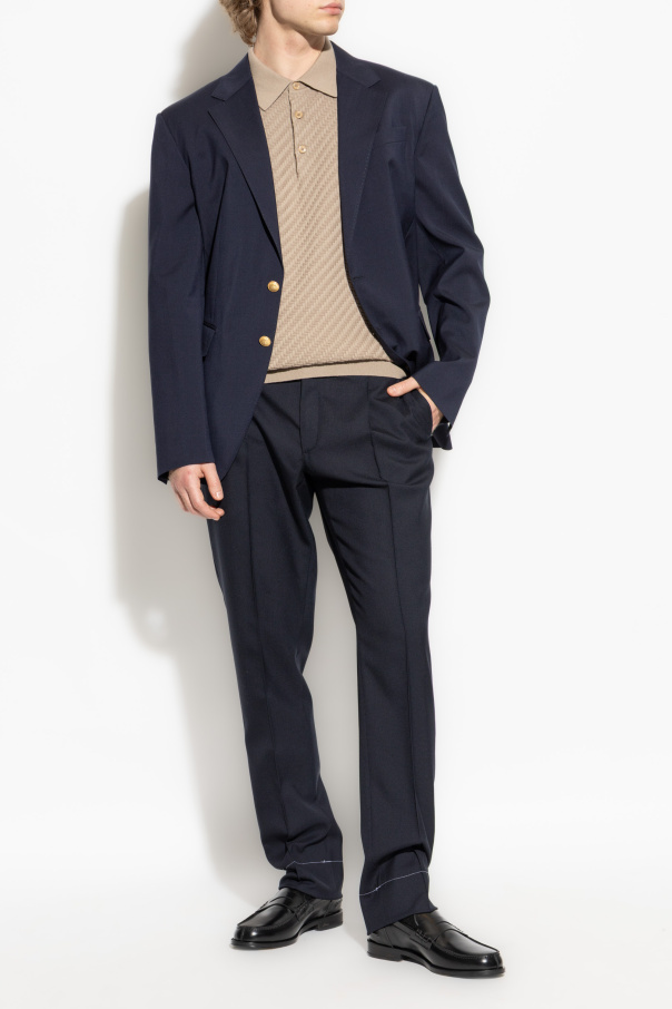 Brioni Spodnie  w kant